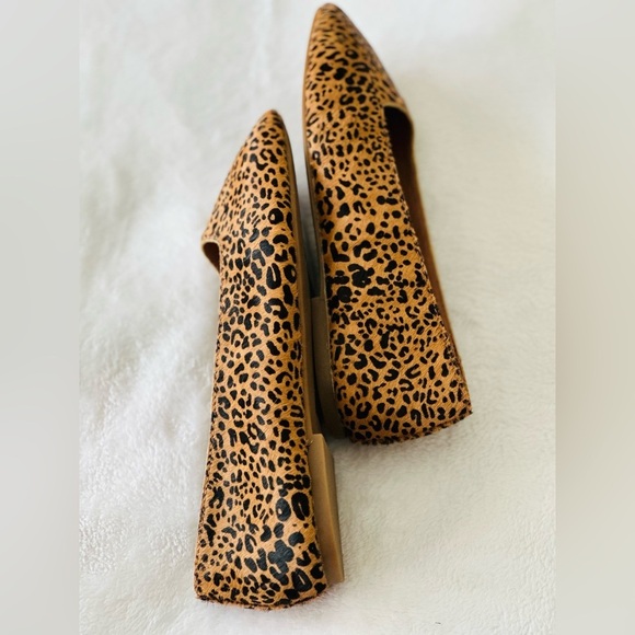 Madewell The Cory Flat in Leopard Calf Hair Size 7.5 - Picture 6 of 11